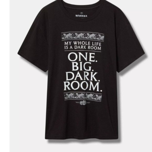 Beetlejuice Dark Room Relaxed Fit Cotton Boxy Tee - Picture 1 of 6
